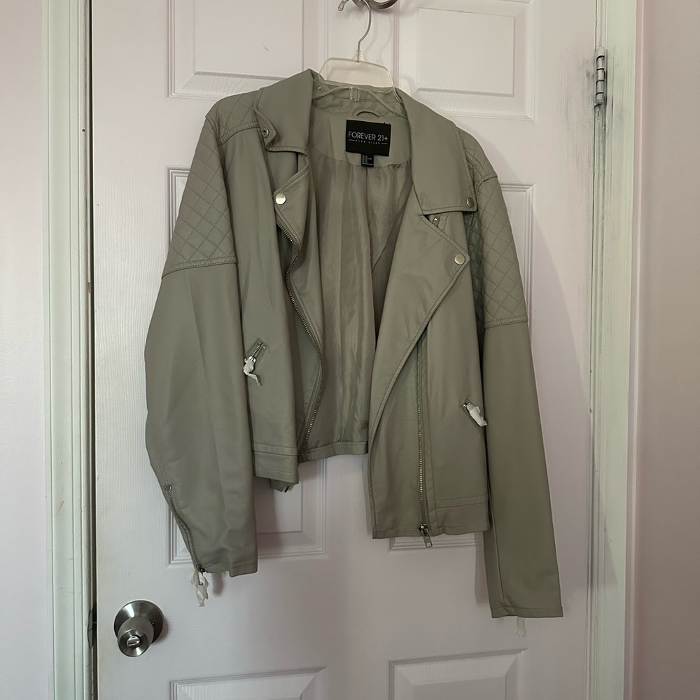 Faux leather jacket- Plus Size Nwot